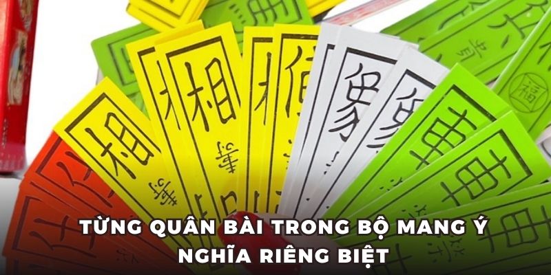 Từng quân bài trong bộ mang ý nghĩa riêng biệt