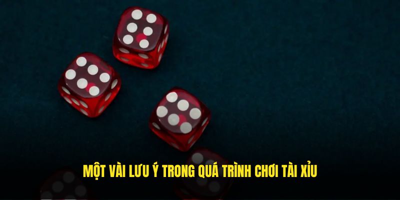 Một vài lưu ý trong quá trình chơi Tài Xỉu
